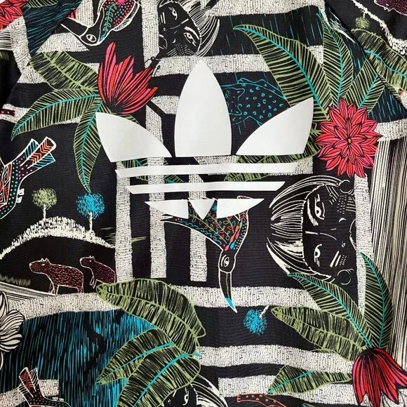 Adidas XioFloresta Rita Jungle Track Jacket Sz S - Picture 10 of 10